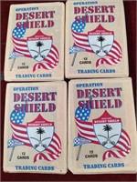 (4) Unopened Packs 1991 Desert Shield Trading