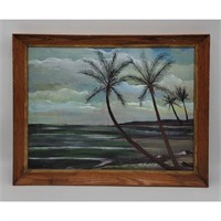 Florida Landscape Painting Signed G Wortz