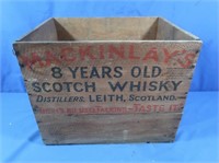Vintage Mackinlays Scotch Whiskey Wood Box