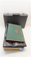 briefcase, file holders, office items