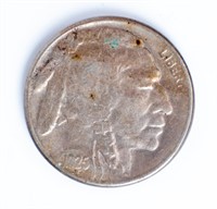 Coin 1925-S Buffalo Nickel - Scarce Date!