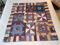 Handmade quilt appr 40" x 42"