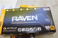 2 BOXES (100 EA) RAVEN DISPOSABLE GLOVES 2XL