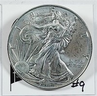 2018  $1 Silver Eagle   tarnish