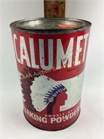 Calumet baking powder tin