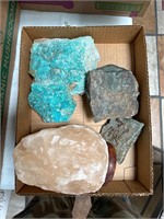 Turquoise Rock and Sea Salt on Base