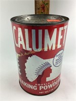 Calumet baking powder tin