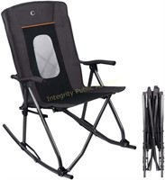 Portal Folding Rocking Chair Black