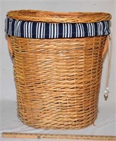 LG. WICKER HAMPER - NO LID