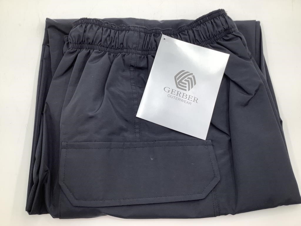 GERBER RAIN PANTS AND REFLECTIVE GLOVES