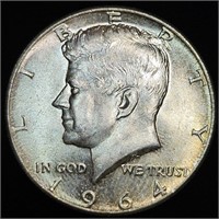 1964 Kennedy Half Dollar - Toned BU Kennedy