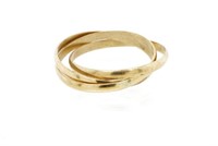 9ct yellow gold "Russian" wedding ring