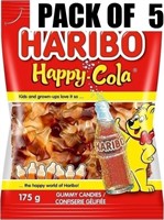 HARIBO HAPPY COLA 175g PACK OF 5 - B.B 04/2024