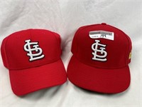 2pc.STL Cardinals ballcaps. ( Red)