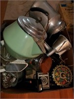 Box of vintage kitchenware