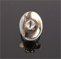 STERLING SILVER COWBOY HAT RING