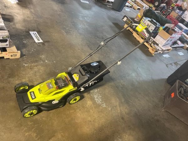 Ryobi 18V Lawnmower with Battery and Charger