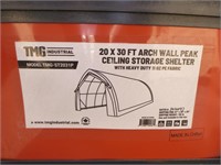 TMG 20x30 Arch Wall Storage Shelter