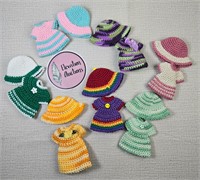 Little Knit Doll Clothes Dresses and Hats