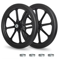 20" Flat Free Tire and Wheel, with 3/4" & 5/8"