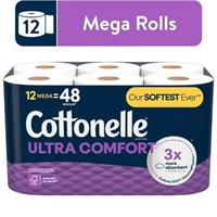 Cottonelle Ultra Comfort TP  4pk 12 Mega Rolls