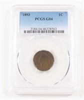 PCGS GRADED - 1893 INDIAN CENT G04