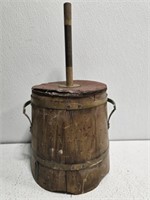Vintage wood ice bucket