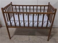 (AF) Vintage Wooden Baby Crib