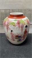 Vintage Japanese Geishaware Ginger Jar 5" Tall