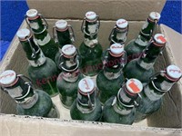 (13) Vtg Grolsch Lager Beer bottles w/ swing tops