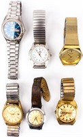 Jewelry Lot of 6 Vintage Men's Wrist Watches
