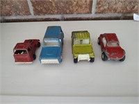 4 Tootsie Toy Cars
