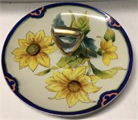 NORITAKE HAND PAINTED HANDLED DISH