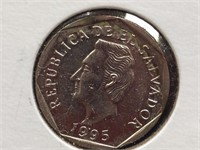 1995 el Salvador coin