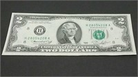 1976 US Bi-Centennial 2 Dollar Banknote