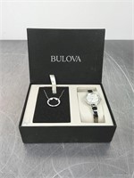 Bulova Watch and Necklace
