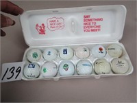 12 LOGO GOLF BALLS