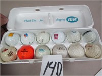 12 LOGO GOLF BALLS