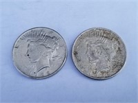 1922 & 1923 SIlver Peace Dollars