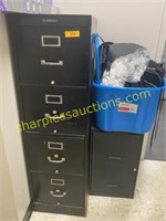 File cabinets, towels