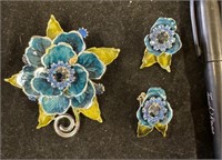 Vintage Brooch & Earrings