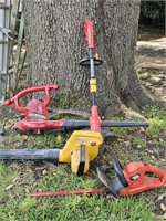 (4) Power Tools: 2- Blowers, Trimmer, & Weed Eater