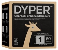 New DYPER Charcoal Enhanced Diapers