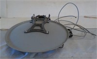 Portable digital satellite dish.
