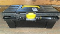 Plastic tool box- with variety of contents - 11.5
