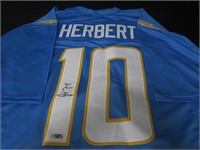 Justin Herbert signed football jersey COA
