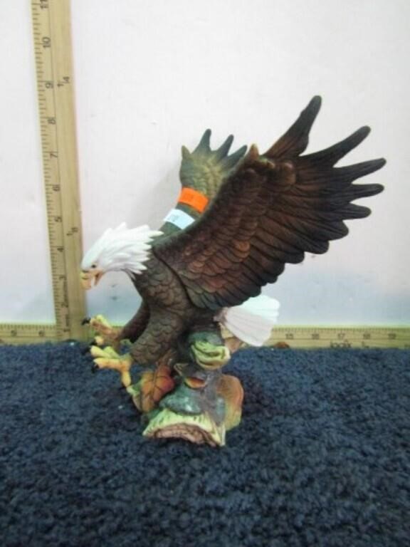 PORCELAIN EAGLE STATUE