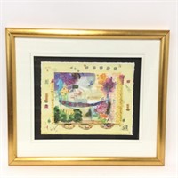 Mixed Media Original Framed Art, artist signed