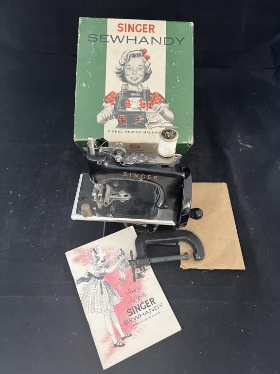 Antique Toy Sewing Machine and Toy Auction