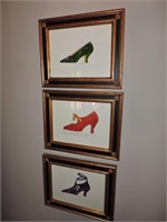 Set of 3 Prints of Vintage Shoes